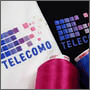 Вышивка на футболках логотипа Telecomo