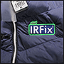 Фото вышивки на жилете логотипа Irfix