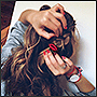 Значки-нашивки в виде губ для Елены Крыгиной. Фото