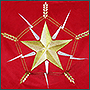 Embroidery of military banner
