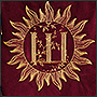 Banner with gold embroidery