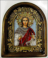 Вышивка иконы: Казанская Богоматерь, Золотошвейная мастерская 