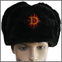 Логотип D на шапке-ушанке