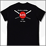Вышивка Menzu на футболке  на черном фоне