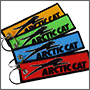 Вышивка логотипа Arctic cat на брелоках