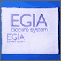 Вышивка логотипа EGIA на полотенце
