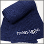 Вышивка логотипа Messaggio на шарфе