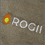 Вышивка логотипа Rogii на свитере