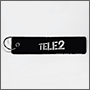 Вышитый брелок с логотипом Tele2