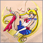 Вышивка Sailor Moon на трикотаже