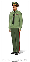 Генерал, летняя повседневная форма, в рубашке с длинным рукавом