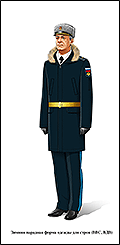 Генерал, зимняя парадная форма ВВС для строя