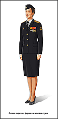 Летняя парадная форма военнослужащих женского пола ВМФ вне строя