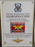 Вышивка: отзывы от ВВС Новороссии