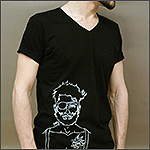 Вышивка пирата на футболке G.CARDINAL