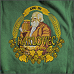 Вышивка эмблемы пива Karlovec на толстовке HoodieBuddie