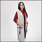 Вышивка на народном татарском костюме для Adele Khadieva