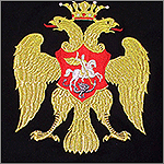 Вышивка на кителе царского орла для юнкеров МХПИ
