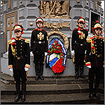 Юнкера МХПИ на Панихиде в память о почивших русских гренадерах в бою под Плевной