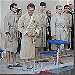 Спортивная символика на одежде для бассейна спортивного клуба РЭУ им.Плеханова