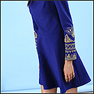 Вышивка индийского узора на модном платье FLASHIN