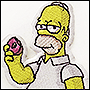 Patches in the form of Homer Simpson