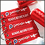 Вышитые брелоки Remove before flight. Фото
