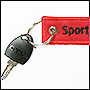 Вышитые брелоки для ключей с логотипом Sport Jet. Фото