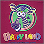 Вышивка на спине логотипа детских развлекательных центров Happy land