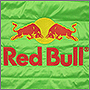 Компьютерная вышивка логотипа Red Bull на спине куртки