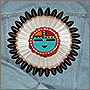 Embroidery of the Indian totem