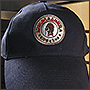 Вышивка логотипа сети кофеен Шоколадница на кепке. Москва