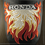 Кожаные нашивки Honda