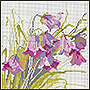 Схема вышивки цветов крестом: полевые цветы. Фото