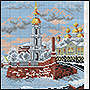 Схема вышивки крестом православного храма