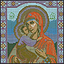 Православные иконы, вышивка бисером иконы Пресвятой Богородицы
