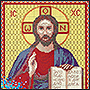 Православные иконы, вышивка бисером Спаса