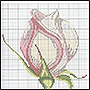 Схема вышивки розы крестом