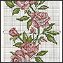 Схема вышивки розы крестом