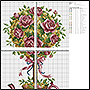 Схема вышивки букета роз крестиком: топинарий с розами