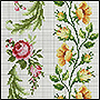 Вышивка крестиком рушника: рисунок с цветами