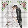  Схема вышивки крестом для свадьбы