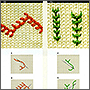 Простые схемы вышивки по вязаному. Вышивка на вязанных изделиях