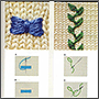 Простые схемы вышивки по вязаному изделию